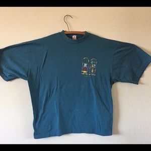 Vintage Egypt 90s tee Embroidered Hieroglyphic
